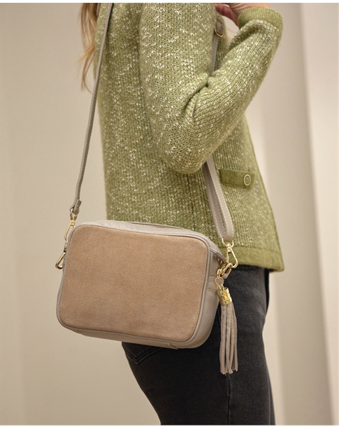 Soft Leather Bag With Tassel