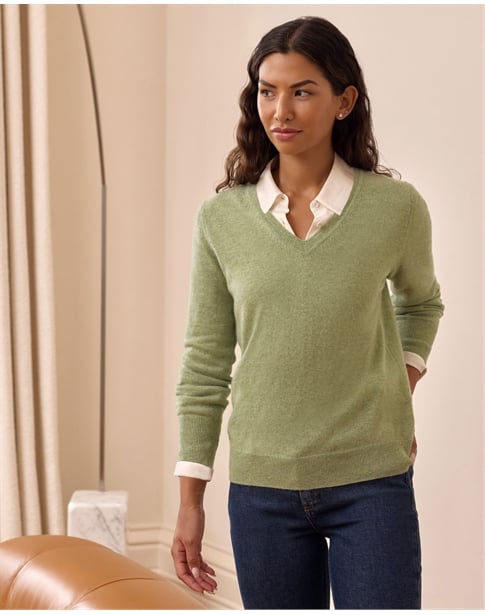 Cashmere V Neck Sweater