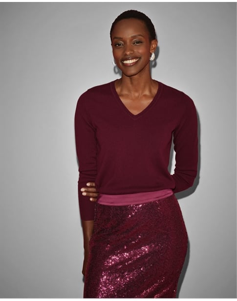 Cashmere V Neck Sweater