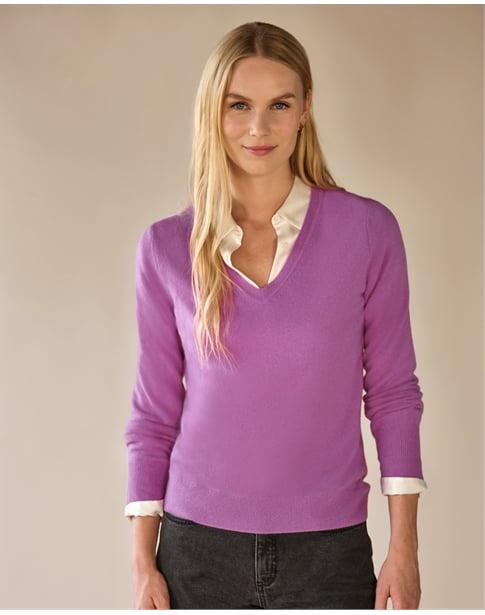 Cashmere V Neck Sweater