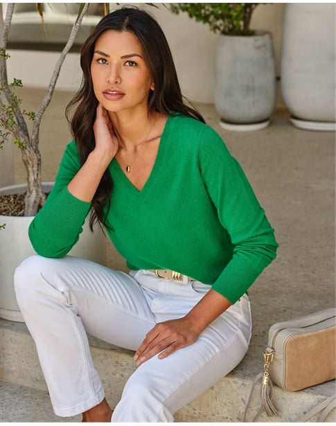 Cashmere V Neck Sweater
