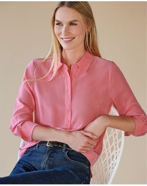 Pure Washed Silk Shirt