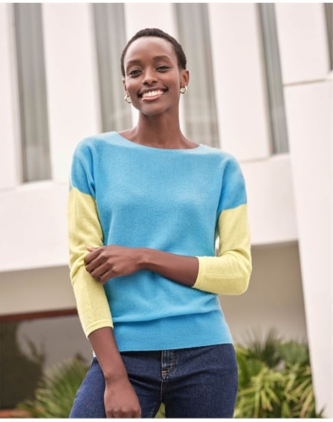 Gassato Cashmere Colour Block Sweater