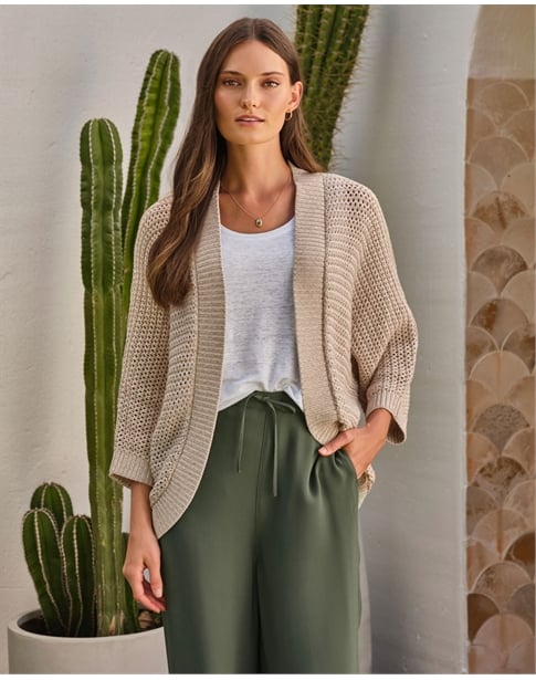 Cotton Edge To Edge Cardigan