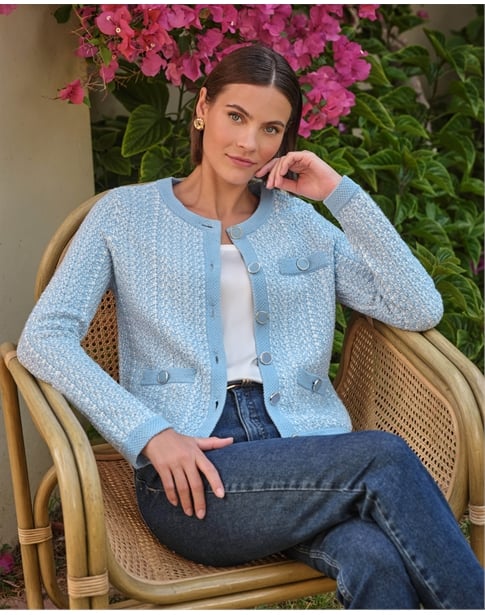 Cotton Tweedy Cardigan