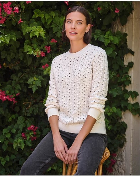 Cotton Pearl Sweater