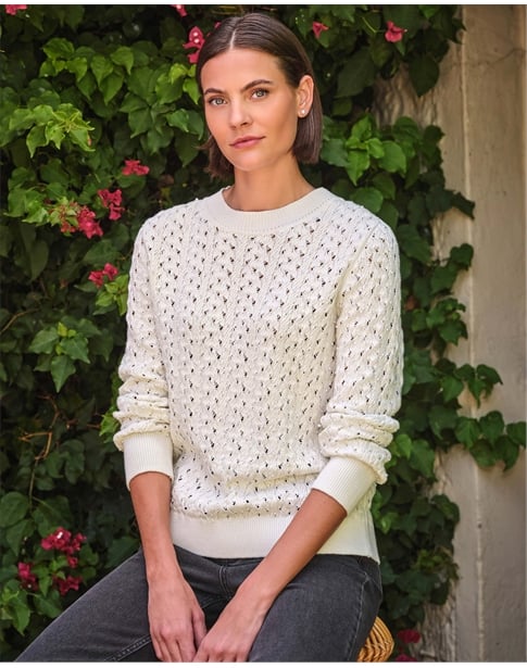 Cotton Pearl Sweater