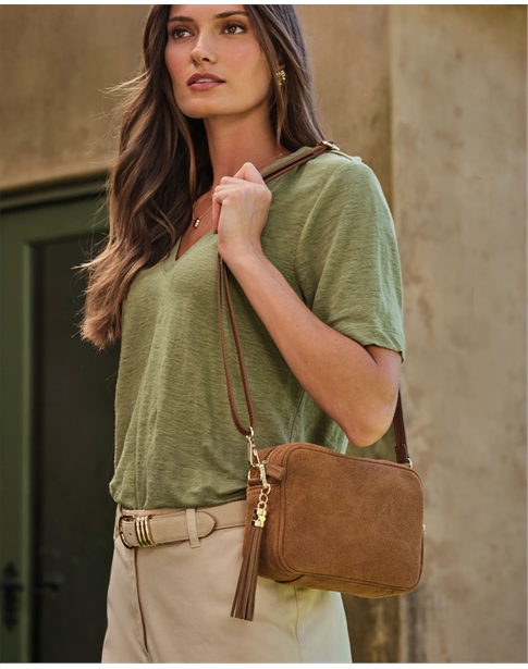 Soft Leather Bag With Tassel