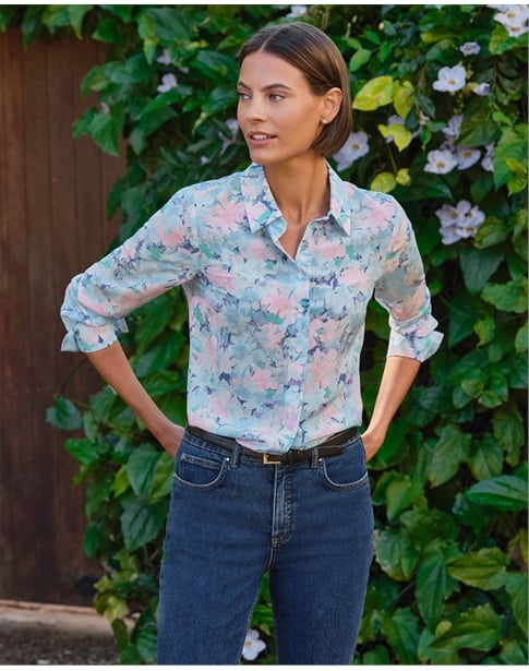 Pure Washed Silk Shirt