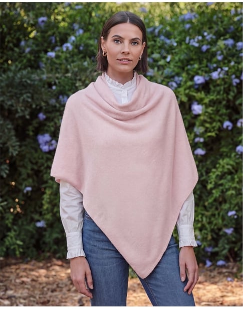 Organic Cashmere Gassato Poncho