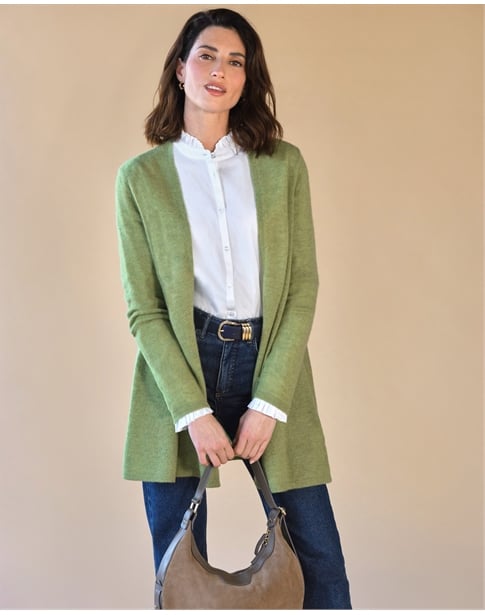 Gassato Lightweight Cashmere Swing Cardigan