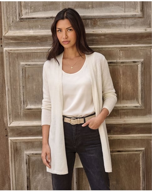Gassato Lightweight Cashmere Swing Cardigan