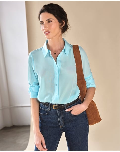 Pure Washed Silk Shirt