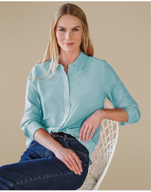Pure Washed Silk Shirt
