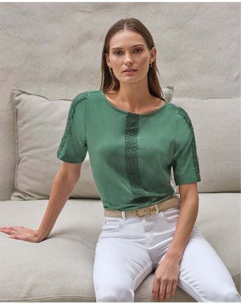 Lace Panel Tee