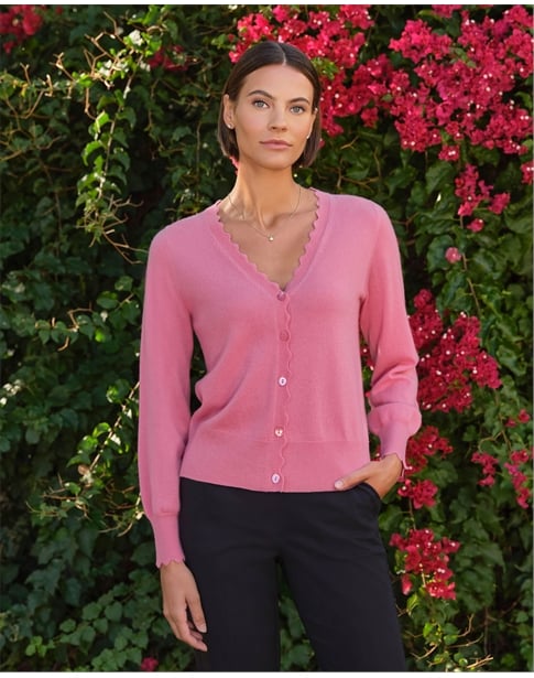 Scalloped Edge Cardigan