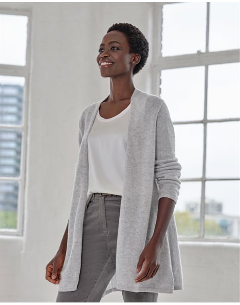 Gassato Lightweight Cashmere Swing Cardigan