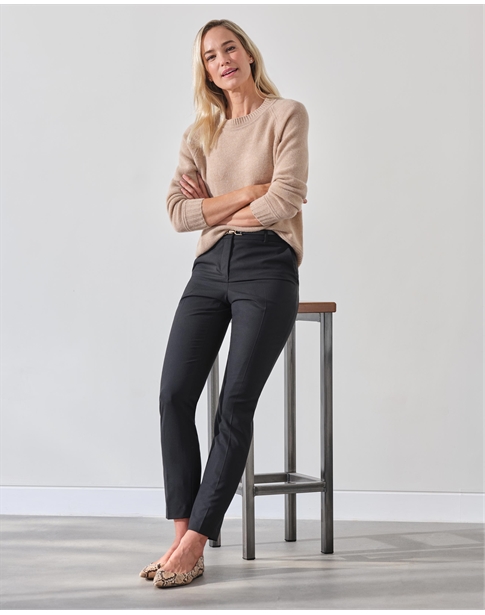 Wool Slim Leg Trouser