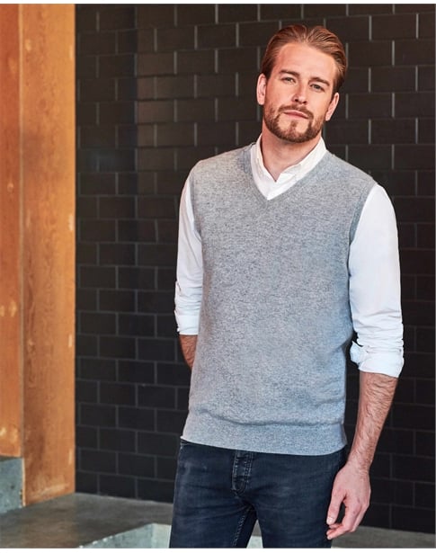 Mens Cashmere Slipover