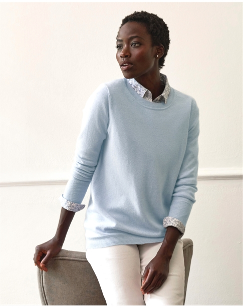 Womens Cashmere Boyfriend Sweater