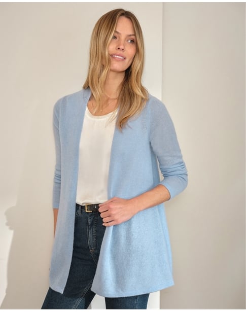 Gassato Lightweight Cashmere Swing Cardigan