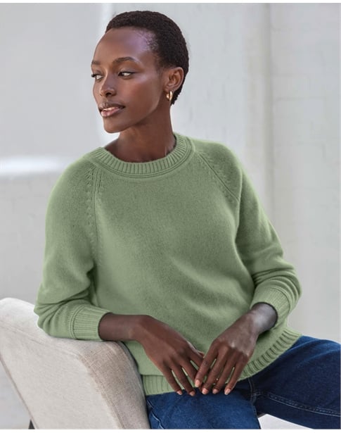Cashmere Lofty Raglan Sleeve Sweater
