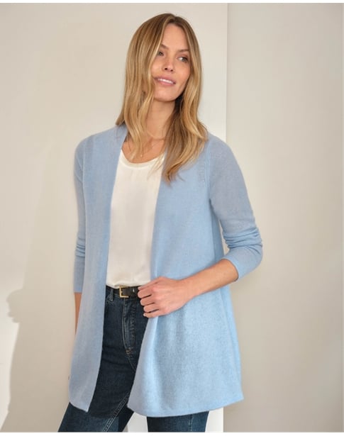 Gassato Lightweight Cashmere Swing Cardigan