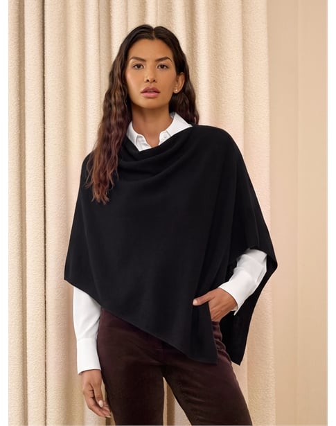 Organic Cashmere Gassato Poncho