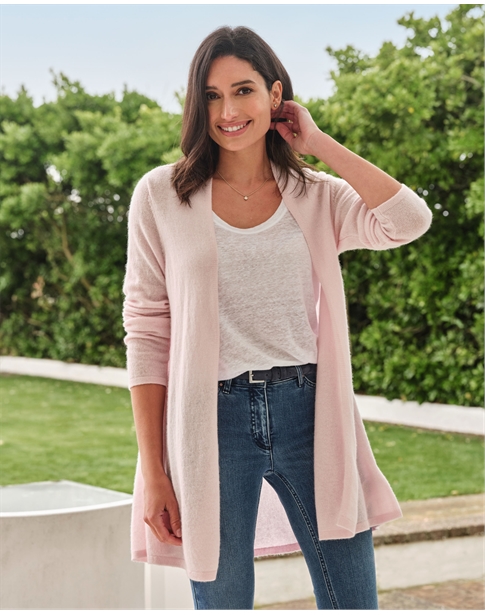 Gassato Lightweight Cashmere Swing Cardigan