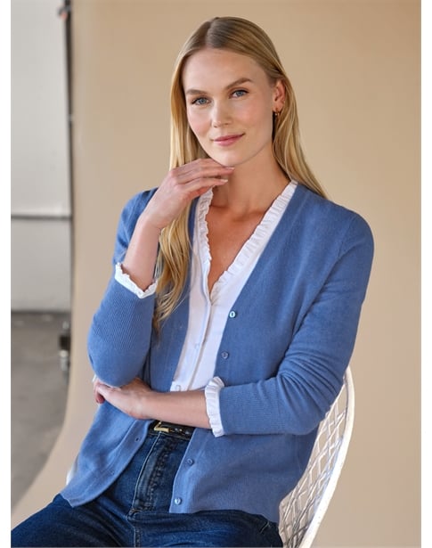 Cashmere V Neck Cardigan