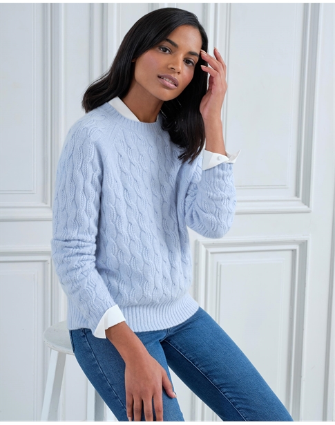 Cashmere Cable Lofty Sweater