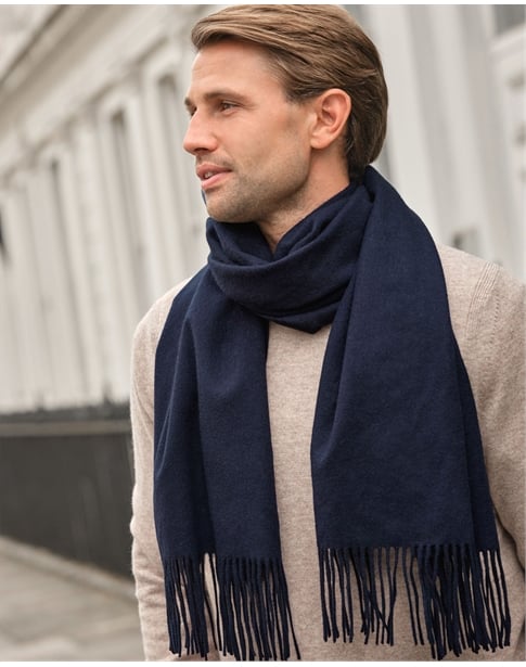 Mens Cashmere Tassel Scarf