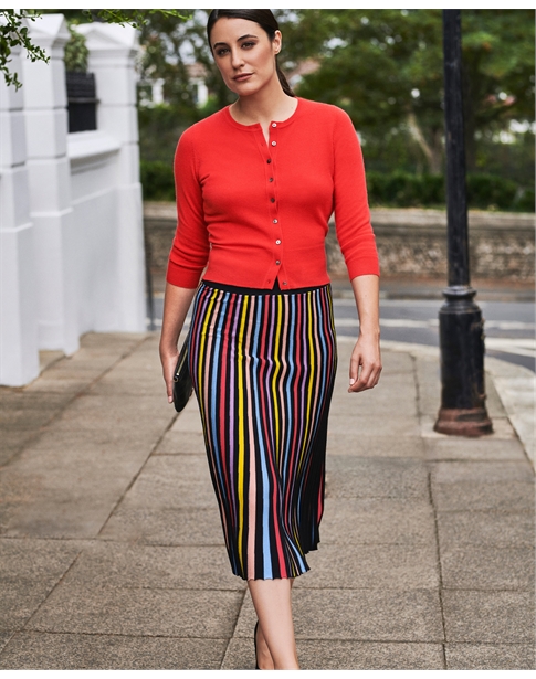 pure collection cropped cardigan