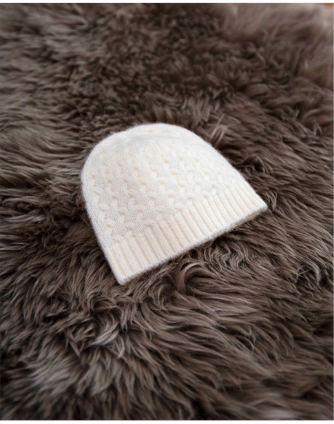Cashmere Baby Cable Hat