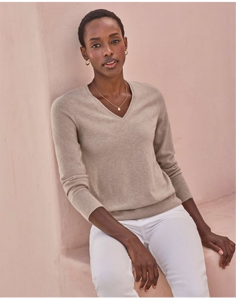 Cashmere V Neck Sweater