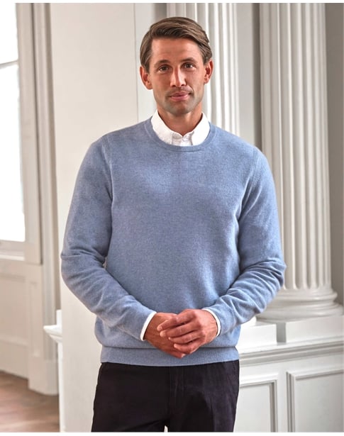 Mens Cashmere Crew Sweater