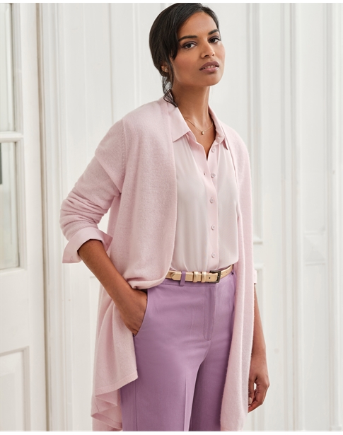 Gassato Lightweight Cashmere Swing Cardigan