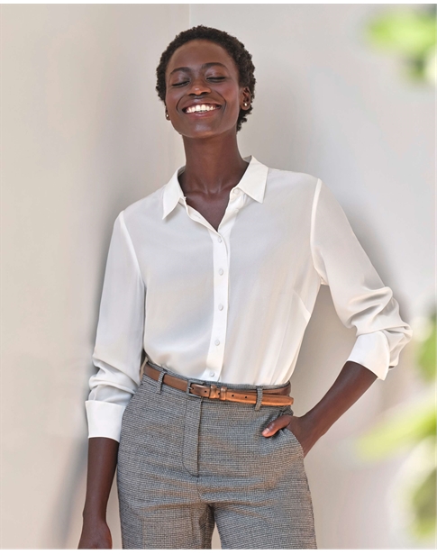 Sand Washed Pure Silk Blouse