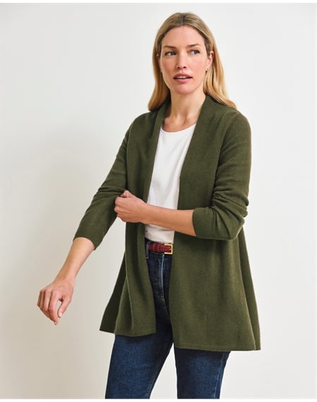 Gassato Lightweight Cashmere Swing Cardigan