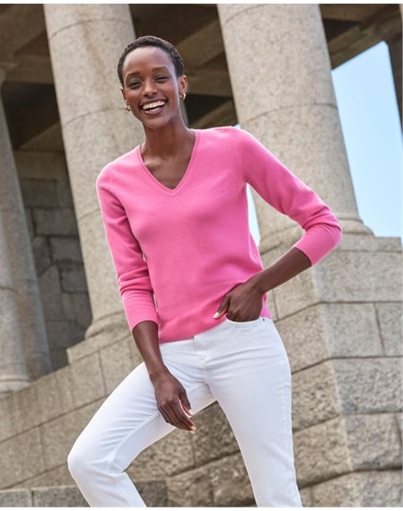 Cashmere V Neck Sweater