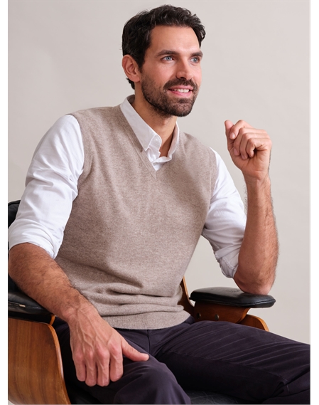 Mens Cashmere Slipover