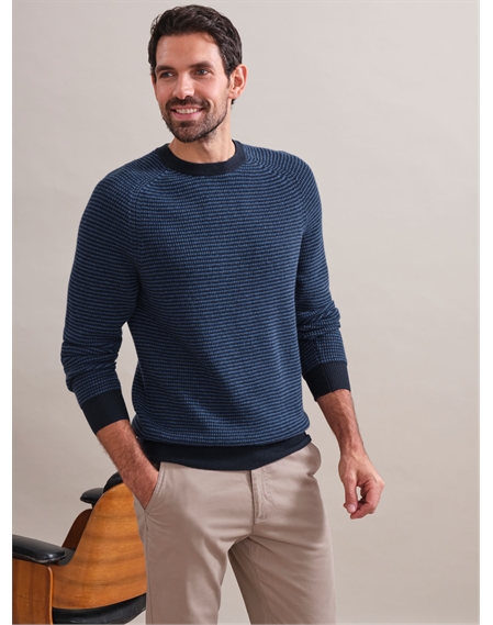 Mens Cashmere Striped Sweater