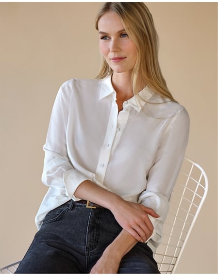 Pure Washed Silk Shirt
