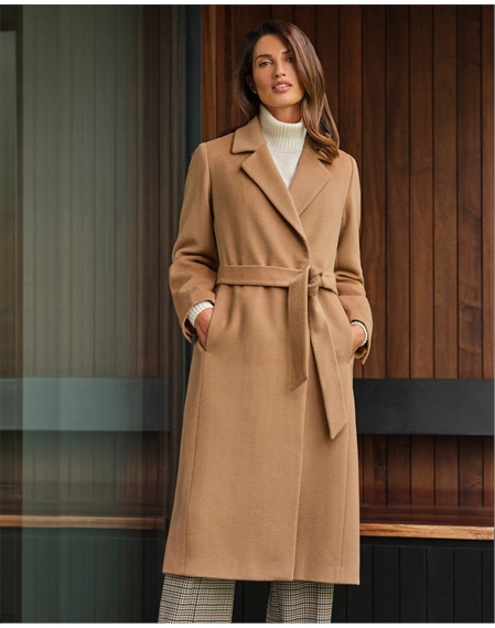 Luxury Wool Wrap Coat