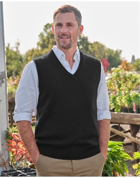 Mens Classic Lambswool Vest