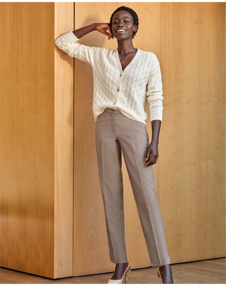 Slim Leg Wool Trouser