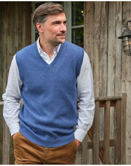 Mens Classic Lambswool Vest