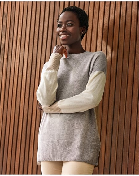 Cashmere Colour Block Jumper