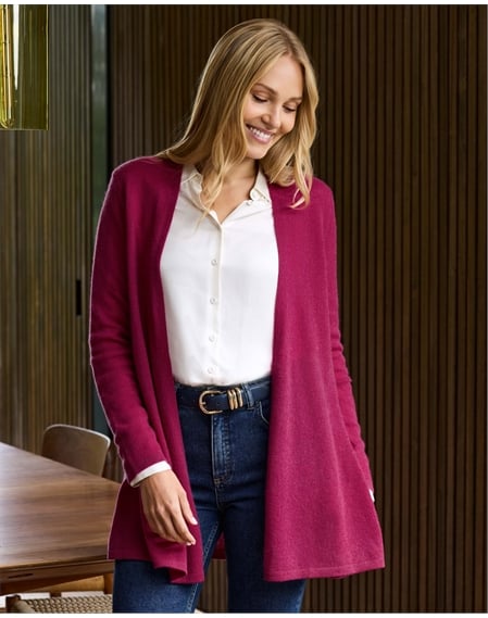 Gassato Lightweight Cashmere Swing Cardigan