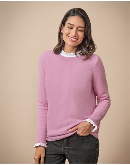 Womens Cashmere Boyfriend Sweater
